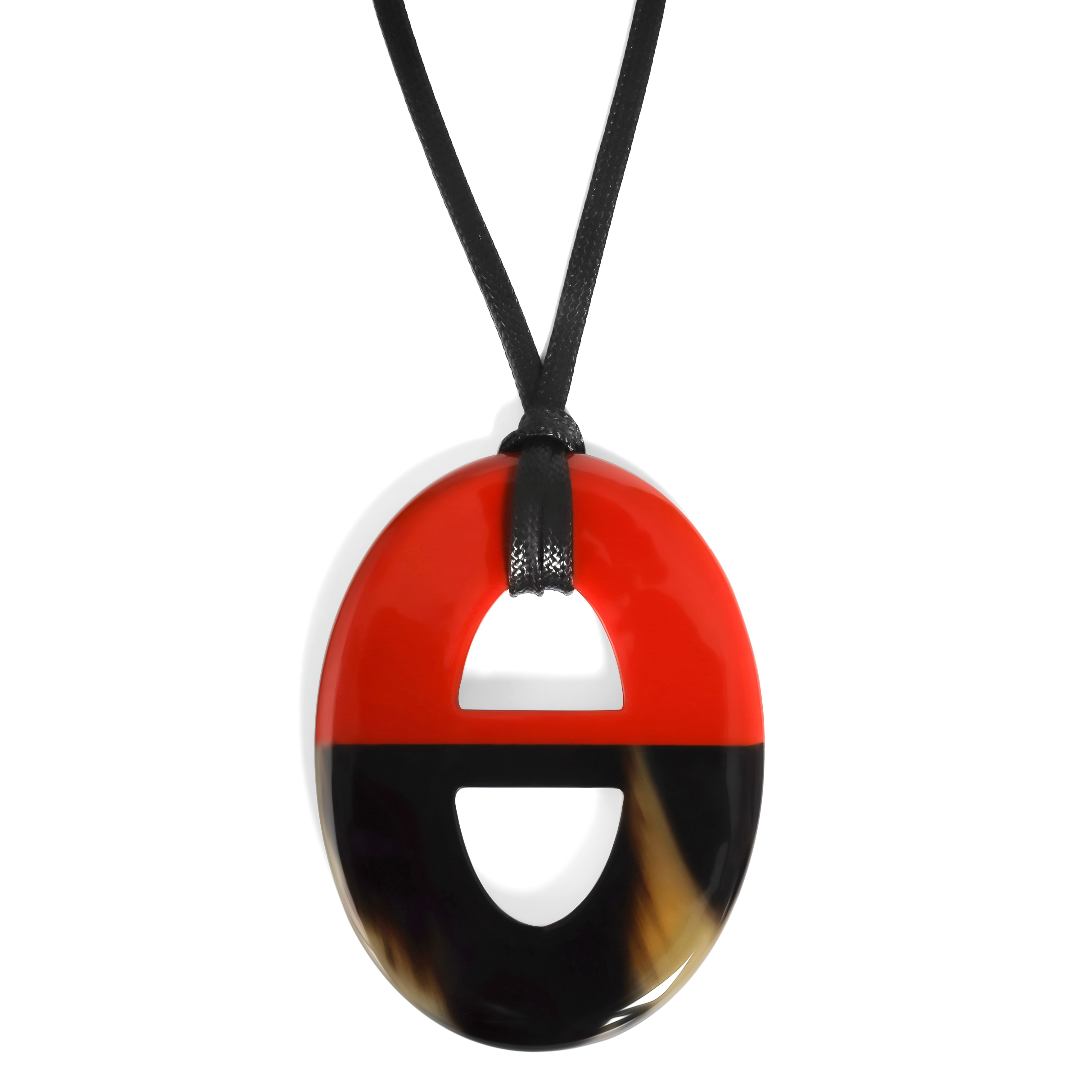 Buffalo Horn Lacquer Pendant Jewelry